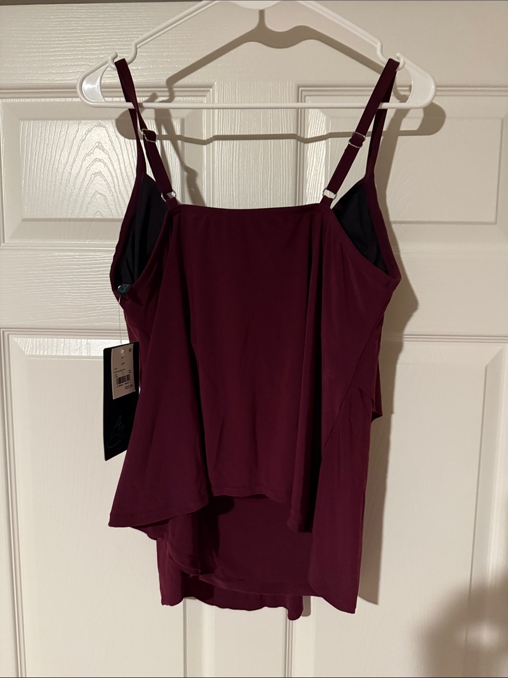 Burgundy Swim Top - Picture 3 of 6